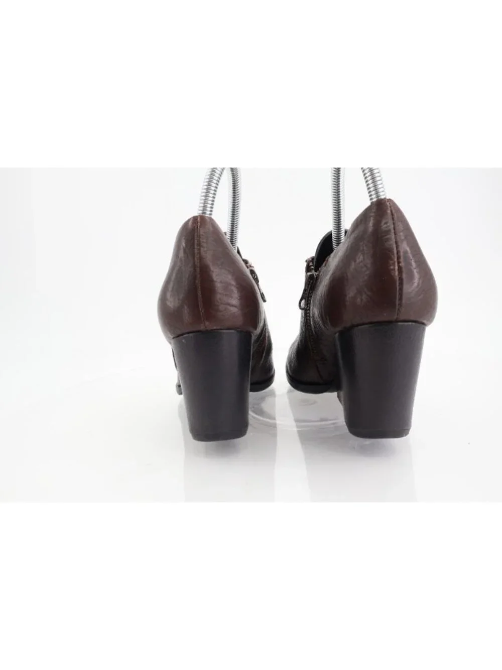Kork Ease Natalya Women's 8 M Brown Leather Zip Wedge Ankle Bootie Shoes
